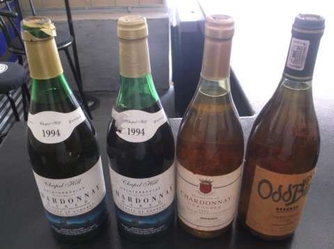 CHARDONAY WINE: CHAPEL HILL 1994 / NEIL ELLIS METHODE SUR LIE 1995 / ODDBINS 1996